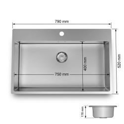 pure-sink-comfort-stainless-steel-large-sink-75x40cm